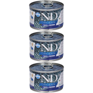 Compra Online farmina n&d dog ocean sea trota & salmone adult mini 3x140 g e Trova l'offerta più bassa