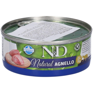 Compra Online farmina n&d natural con agnello wet food per gatti adult 7x70 g e Trova l'offerta più bassa