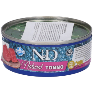 Farmina n&d natural con tonno wet food per gatti adult 70 g mangime