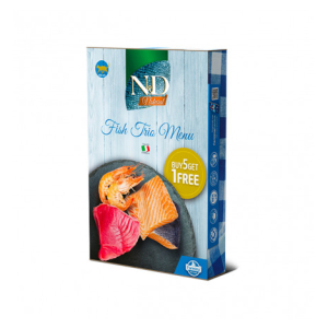 Compra Online farmina n&d natural fish trio menu per gatti 6 lattine e Trova l'offerta più bassa