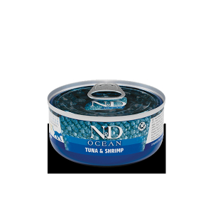 Farmina n&d ocean con tonno e gamberetto wet food per gatti adult 70 g