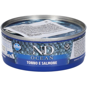 Compra Online farmina n&d ocean con tonno e salmone wet food per gatti adult 70 g e Trova l'offerta più bassa