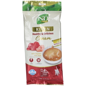 Compra Online Farmina n&d prime kitten healthy & delicious cream con pollo e tonno 6 e Trova l'offerta più bassa