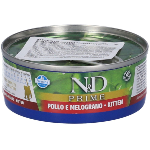 Compra Online Farmina N&d Prime Pollo e Melograno Cibo Umido per Gattini 6x80 g e Trova l'offerta più bassa