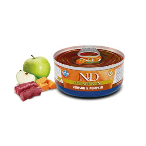 Farmina n&d pumpkin con cervo e zucca wet food per gatti adult 70 g ma