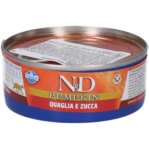 Farmina n&d pumpkin con quaglia e zucca wet food per gatti adult 70 g