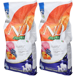 Compra Online farmina® n&d pumpkin lamb & blueberry adult medium maxi set da 2 2x1 e Trova l'offerta più bassa