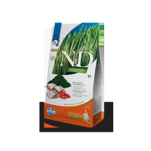 Compra Online farmina n&d spirulina kitten aringa per gatti cuccioli 1.5kg russo mangimi e Trova l'offerta più bassa