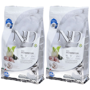 Compra Online farmina® n&d white spigola spirulina e finocchio cani adulti taglia mi e Trova l'offerta più bassa