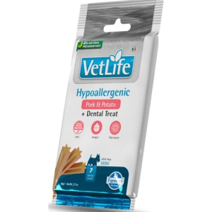 Compra Online farmina vet life cane snack hypoallergenic mini adult maiale patate riso 60g e Trova l'offerta più bassa