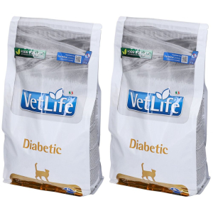 Compra Online farmina vetlife diabetic feline formula per gatti set da 2 2x2000 g ma e Trova l'offerta più bassa