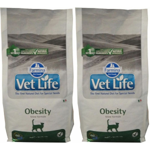 Compra Online farmina® vetlife® obesity feline set da 2 2x5000 g pellets e Trova l'offerta più bassa