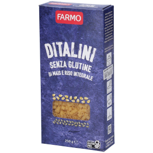 Farmo ditalini di mais e riso integrale senza glutine 250 g altro