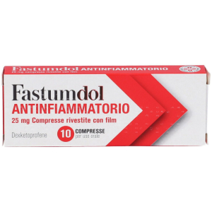 fastumdol antinfiammatorio 10 compresse 25 mg bugiardino cod: 034041297 