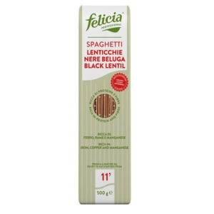 Compra Online felicia professional spaghetti lenticchie nere beluga senza glutine 500 g e Trova l'offerta più bassa
