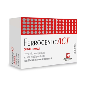 ferrocento act 30 capsule molli - bugiardino cod: 973263294 