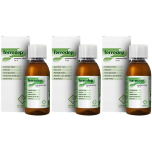 Compra Online ferrodep 150ml 3x150 ml sciroppo e Trova l'offerta più bassa