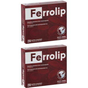 Compra Online ferrolip 20 bustine orosolubili gusto limone set da 2 2x20 pz bustina e Trova l'offerta più bassa