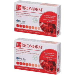 Compra Online ferronorm 30 capsule 2x15 g e Trova l'offerta più bassa