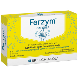 Compra Online ferzym capsule 20 capsule senza glutine naturalmente privo di lattosio e Trova l'offerta più bassa