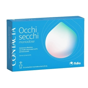 Compra Online Fidia contacta occhi secchi - soluzione oftalmica lubrificante, 15 monodose da 0,35 ml e Trova l'offerta più bassa