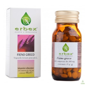 erbex fieno greco 160 compresse - bugiardino cod: 908371091 