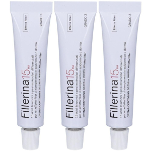 Compra Online fillerina 15 ha base crema contorno occhi grado 3 tubo 3x15 ml e Trova l'offerta più bassa