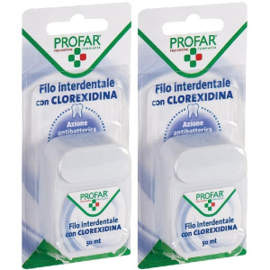 Compra Online filo interdentale con clorexidina 50 m profar 2x50 m e Trova l'offerta più bassa