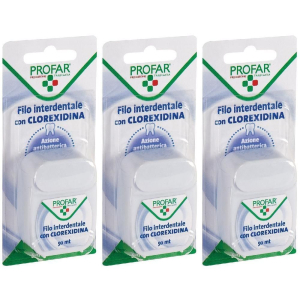 Compra Online filo interdentale con clorexidina 50 m profar 3x50 m e Trova l'offerta più bassa