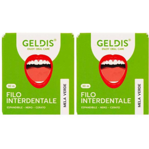 Compra Online filo interdentale geldis – mela verde 2x1 st e Trova l'offerta più bassa