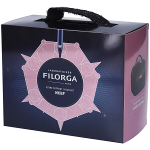Filorga cofanetto di natale 2024 ncef - ncef shot 15 ml + meso mask 30 ml + candela profumata
