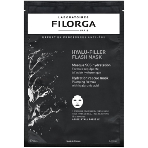 Filorga - hyalu hydra filler maschera viso effetto seconda pelle idratante e rimpolpante confezione 1 pezzo