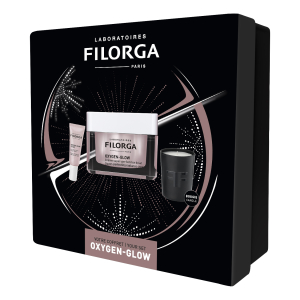 Filorga box glow 1 oxygen glow 50 ml + 1 oxygen glow eyes 4 ml + 1 mini candle