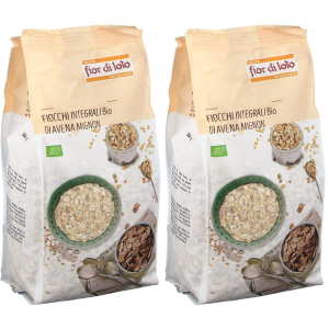 Compra Online fior di loto fiocchi integrali bio avena mignon set da 2 2x500 g ma e Trova l'offerta più bassa