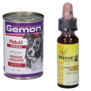 Compra Online fiori di bach rescue pet gocce + monge gemon manzo fegato cani adulti e Trova l'offerta più bassa