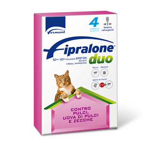 fipralone duo 4 pipette 50 mg / 60 mg gatti bugiardino cod: 104837048 