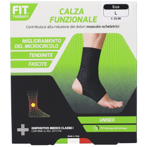 Fit therapy calza funzionale colore nero taglia l 1 pz fasciatura