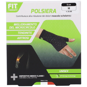 Fit therapy polsiera colore nero taglia m 1 pz fasciatura