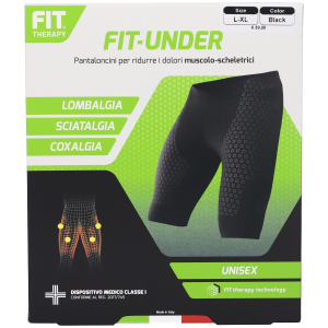 Fit therapy under pantaloncino colore nero taglia l-xl 1 pz fascia
