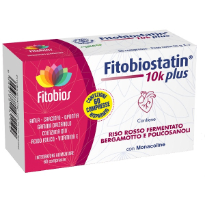 Compra Online fitobios fitobiostatin 10k plus - integratore per il controllo del colesterolo, 60 compresse e Trova l'offerta più bassa