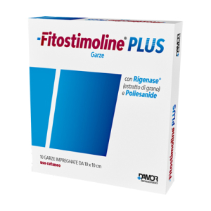 fitostimoline plus garza 10x10 bugiardino cod: 980254508 