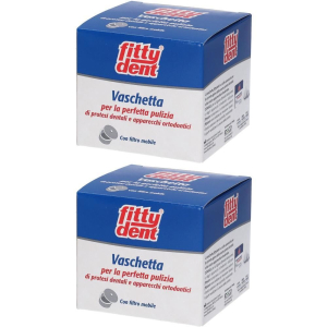 Compra Online fittydent vaschetta portaprotesi 2x1 st e Trova l'offerta più bassa