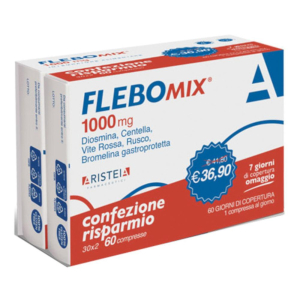 flebomix 1000mg bi-pack 60cpr bugiardino cod: 985991215 