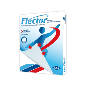 flector 180 mg cerotto medicato 5 cerotti bugiardino cod: 027757032 