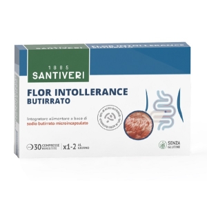 Compra Online Flor intolerance butirrato integratore per il benessere intestinale 30 compresse e Trova l'offerta più bassa