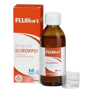 fluifort 9% sciroppo - 200 ml con misurino bugiardino cod: 023834068 