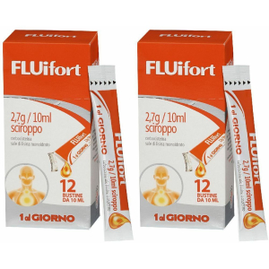 Compra Online fluifort sciroppo in bustine 12 pezzi set da 2 2x12 pz bustina e Trova l'offerta più bassa