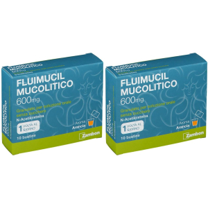 Compra Online fluimucil mucolitico 600 mg granulato 10 bustine set da 2 2x10 pz bust e Trova l'offerta più bassa