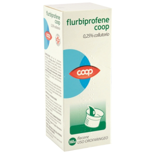 flurbiprofene coop collut160ml bugiardino cod: 041801010 