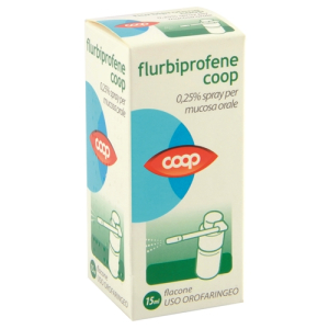 flurbiprofene coop os spray 15ml bugiardino cod: 041801022 